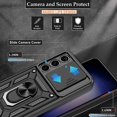 thumbnail image 3 of Compatible with Samsung Galaxy S23 Plus Case,Galaxy S23+ Plus Case with HD Screen Protector with Slide Camera Cover, 360°Rotation Ring Kickstand [Military Grade] Case for Galaxy S23 Plus,Black, 3 of 15