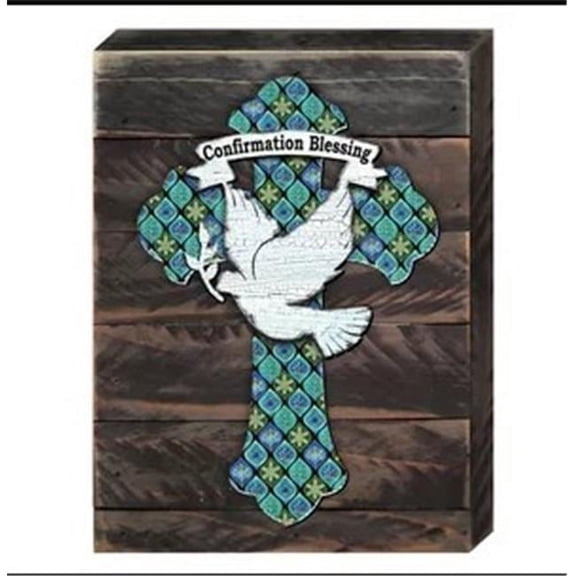 Designocracy 98778-08 Conformation Cross Wooden Board Wall Decor