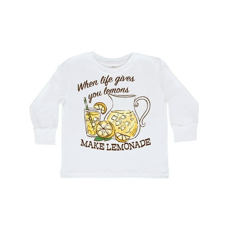 

Inktastic When Life Gives You Lemons Make Lemonade Gift Toddler Boy or Toddler Girl Long Sleeve T-Shirt