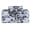 Grey Floral Paisley, variant on Feather and Stitch New York 4-Piece 300 Thread Count Grey Floral Paisley 100% Cotton Percale Sheet Set, King