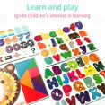 thumbnail image 3 of facefd 4Pack Refrigerator Magnetic Stickers Colourful Fridge Letters Number Clock Tangram Toys for Preschool Educational Kids, 3 of 6