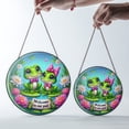 thumbnail image 4 of Welcome To Our Pad Cute Frog Couple Stained Glass Suncatcher Amphibian Lover Pond Gift, 4 of 8
