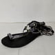 thumbnail image 5 of Sandalias planas de tacón bajo con estampado de serpiente y hebilla de cinturón en el dedo del pie para mujer Wmkox8yii nm903, 5 of 6