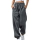 thumbnail image 2 of Pantalones Rectos Largos de Cintura Elástica Sólida Informal de Moda Para Mujer Odeerbi  ODB-6, 2 of 6