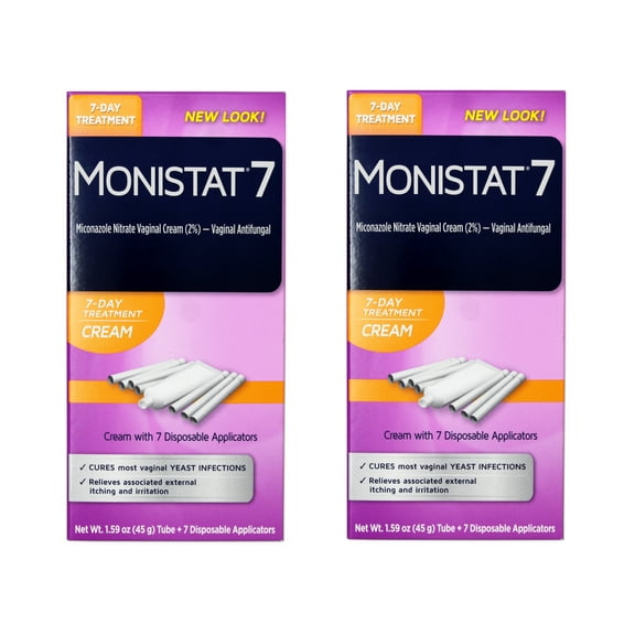 MONISTAT 7 Cream Disposable Applicators 7 Each (Pack of 2)