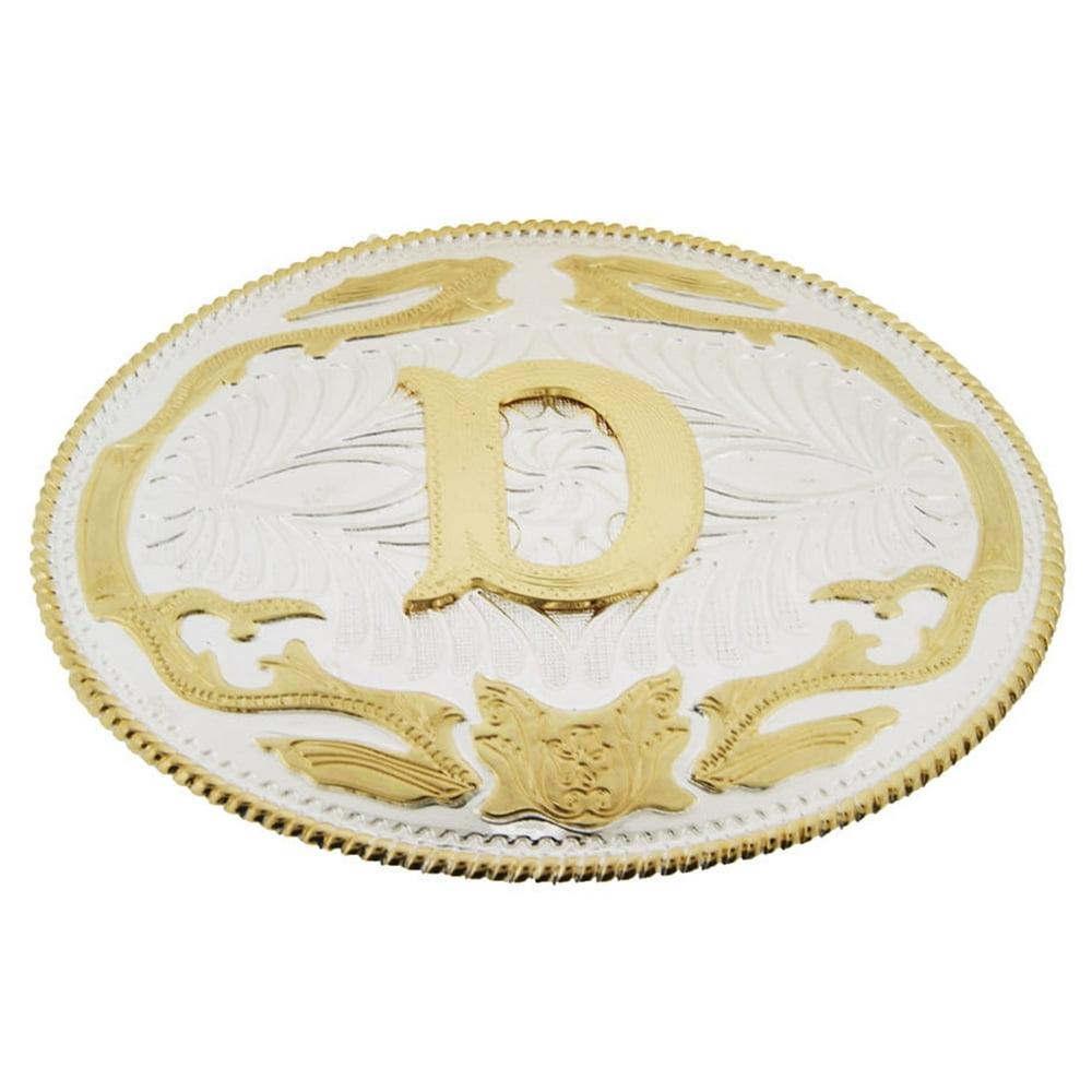 Generic Belt Buckles Big Initial Letter Alphabet D Belt Buckle