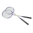 thumbnail image 1 of Badminton Racket, Durable Practical Lightweight Badminton Racquets Purple Ferroalloy With Storage Bag For Gym For Students, 1 of 8