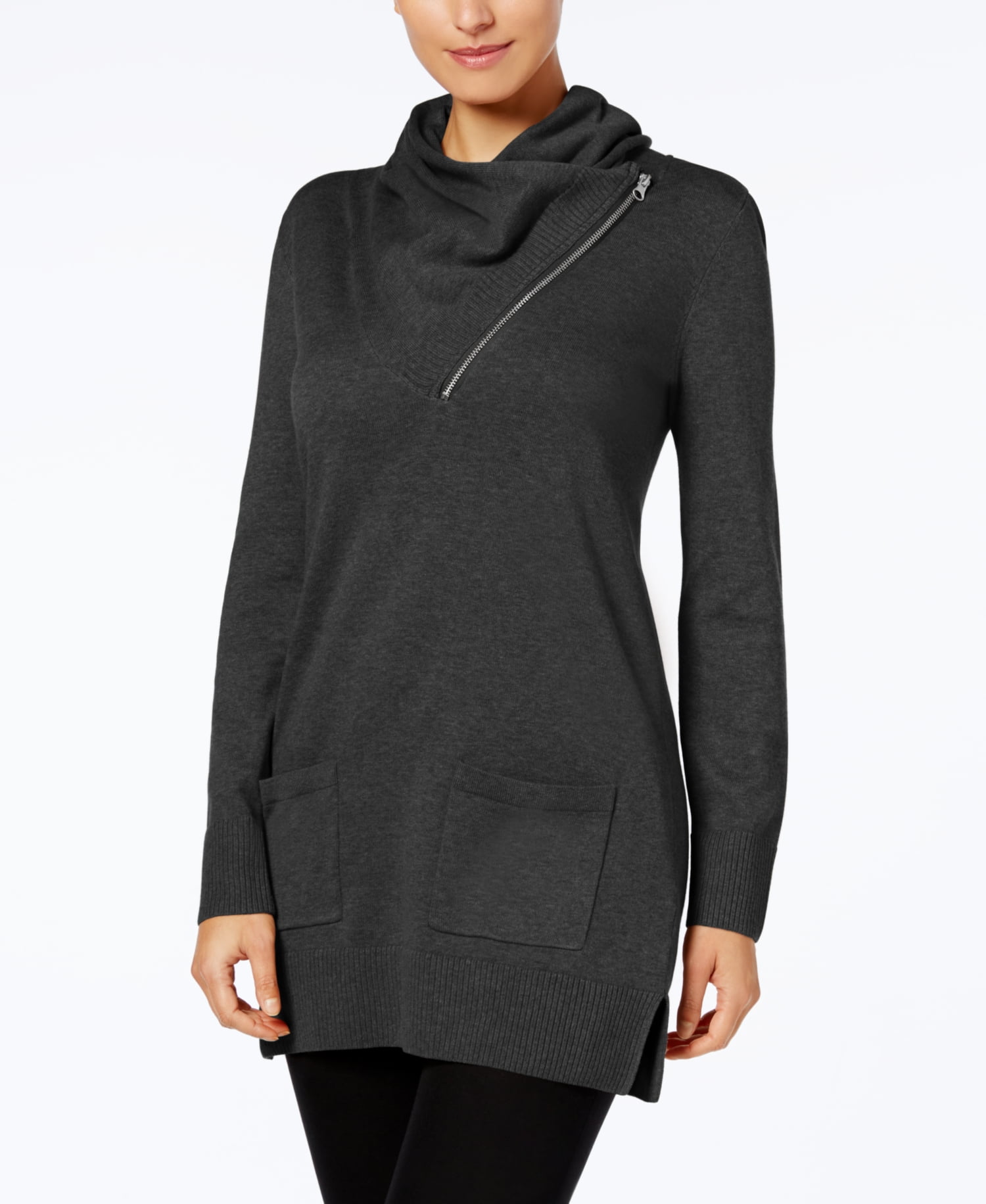 Jeanne PierreCotton CowlNeck Tunic SweaterRegularM