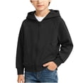 thumbnail image 2 of NAISIBABY Hoodies for Boys With Pockets Solid Color Long Sleeve Zipper Hoodies Black Size 10, 2 of 6