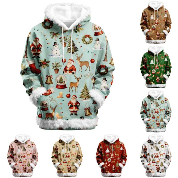 NinXxx Women's Fashion Hooded Sweatshirt Cozy Loose Winter Hoodie Outerwear Mint Green XXXXXL