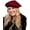 Burgundy, variant on Ladies Solid Colored French Beret