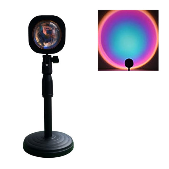 Lámpara de proyección 5W Decoración de pared Atmósfera Luz 180 ° Lámpara de proyector de fondo ajustable giratoria, Arco iris AweSitey HA006126-02
