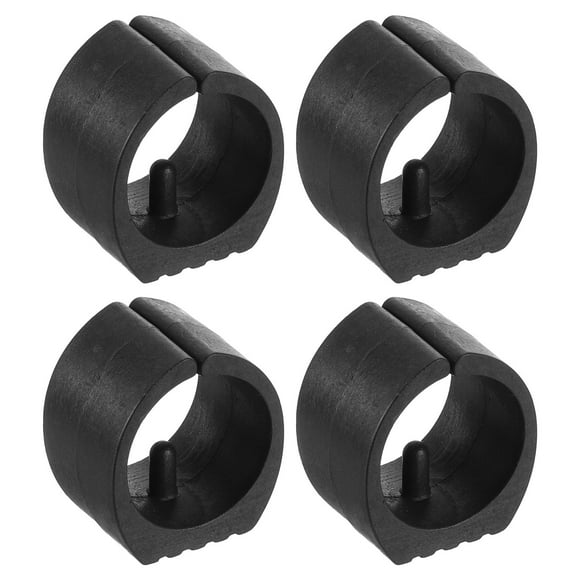 4 Piezas Tapas de Silla en Forma de U de Plástico Reemplazo, Adecuadas para Tubo de 27-32mm de Diámetro, Negro