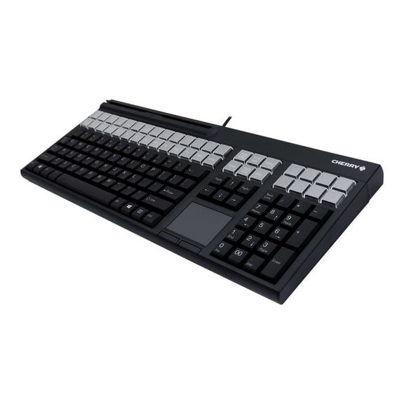 CHERRY LPOS G86-71411 - Keyboard - with touchpad, magnetic card reader - USB - QWERTY - US - black