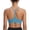Blue, variant on Women's Padded Y-Back Sports Bra Low Impact Spaghetti Strap for Yoga Workout Top