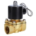 thumbnail image 4 of Peahefy Électrovanne, Valve d'Air d'Eau Normalement Fermée, Électrovanne Électrique en Laiton Réponse Sensible Valve d'Air Normalement Collée pour Équipement d'Automatisation, 4 of 8