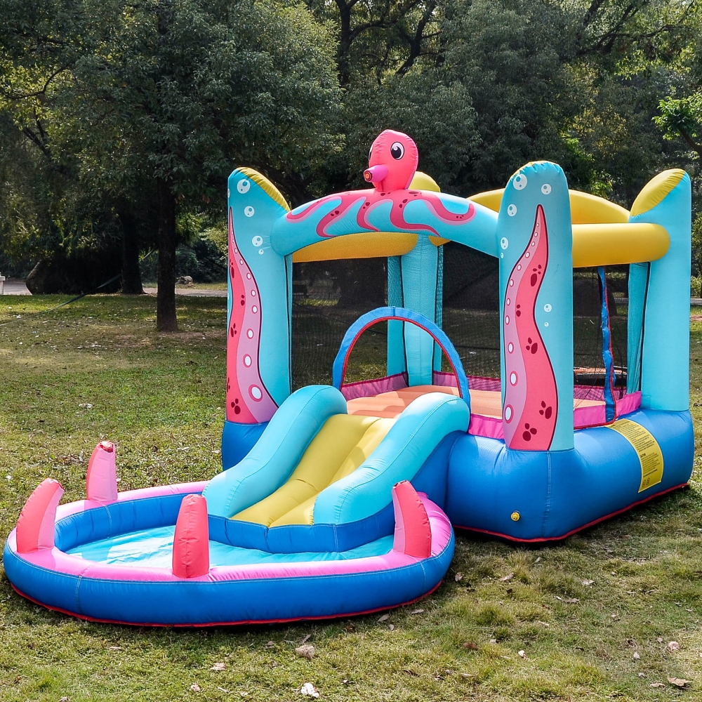 ALEKO Indoor/Outdoor Inflatable Bounce House with BuiltIn Water