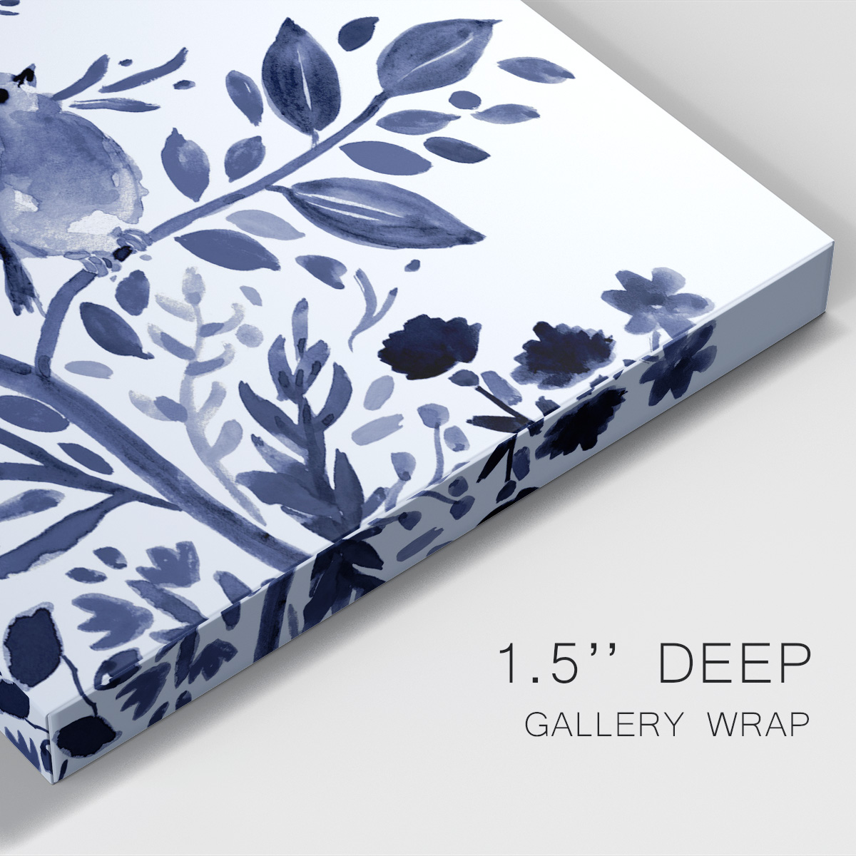 Indigo Song I Premium Gallery Wrapped Canvas - Ready to Hang