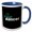 Blue/White, variant on 3drose, Tango Dancer, 11oz Two-tone Red Mug