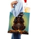 thumbnail image 4 of Mapache Bolso de tela con estampado de lienzo para mujer, bolsa de compras reutilizable y estética, con cremallera interior, regalo para mujer, 35 × 40 cm., 4 of 6