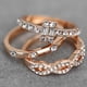 thumbnail image 2 of de anillos de de circonita blanca de aleación de moda de 3 piezas, joyería clásica para mujer, regalos para mujer, de compromiso de Talla 6 Yinane Anillo de diamante de circón, 2 of 8