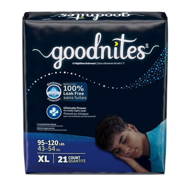 Goodnites Boys XL 63ct | Soft potty pants for ecommerce - Walmart