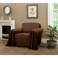 thumbnail image 2 of Innovative Textile Solutions 1-Piece Mason Throw Chair Slipcover, Chocolate, 2 of 4