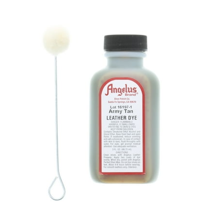 UPC: 0086366500101 | Angelus® Leather Dye 3 oz. Army Tan