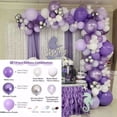 thumbnail image 2 of Mermaid Macaron Purple Balloon Garland Arch Kit, Chrome Gold Silver Teal Pink Matte Deep Purple Fishtail Foil Balloon Set for Birthday Wedding Opening Ceremony Photo Props Party Decoration Supplies, 2 of 3