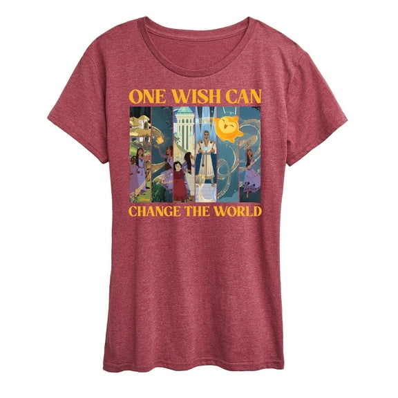 Disney Wish - One Wish Can Change The World - Women's Short Sleeve Graphic T-Shirt