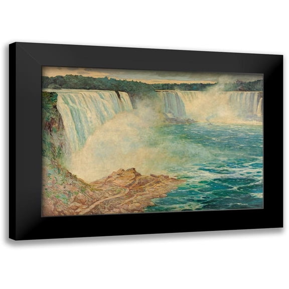 Satra, August 14x11 Black Modern Framed Museum Art Print Titled - Niagara Falls