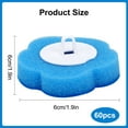 thumbnail image 2 of 60pcs Disposable Toilet Brush Heads, EEEkit Toilet Bowl Wand Refills, Toilet Cleaner Refill Pads for Toilet and Bathroom Cleaning, 2 of 8