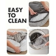 Ophanie 23" Calming Dog Bed For Medium&Small dog, Hug Donut Cat Bed, Waterproof, and Machine Washable Removable Pet Bed Cover, 23"x 23"x 7"