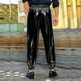 thumbnail image 4 of Men's Soft Comfy Loose Wide Leg Performance Sweatpants - Sports Running Cuffed Pants for Daily Use, 4 of 5