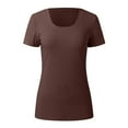 thumbnail image 4 of T-Shirt de Sport pour Femmes T-Shirts d'Été Manches Courtes Western Manches Longues pour Femmes Hauts T-Shirts pour Femmes Manches Extra Longues Femmes Manches Longues Course T-Shirts Amples Simples pour Femmes Court, 4 of 4
