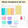 thumbnail image 4 of MateeyLife 17PCS Travel Bottles for Toiletries, TSA Approved Travel Size Containers, Leak Proof Travel Containers for Toiletries, Silicone Travel Kit for Shampoo, Conditioner Colorful, 4 of 7