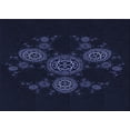 thumbnail image 1 of Ahgly Company Indoor Rectangle Patterned Night Black Area Rugs, 6' x 9', 1 of 6