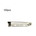 thumbnail image 2 of Soumake 100Pcs Practical Alloy Brooch Bar Backs Safety Pins with Holes for Jewellery Findings, 2 of 8