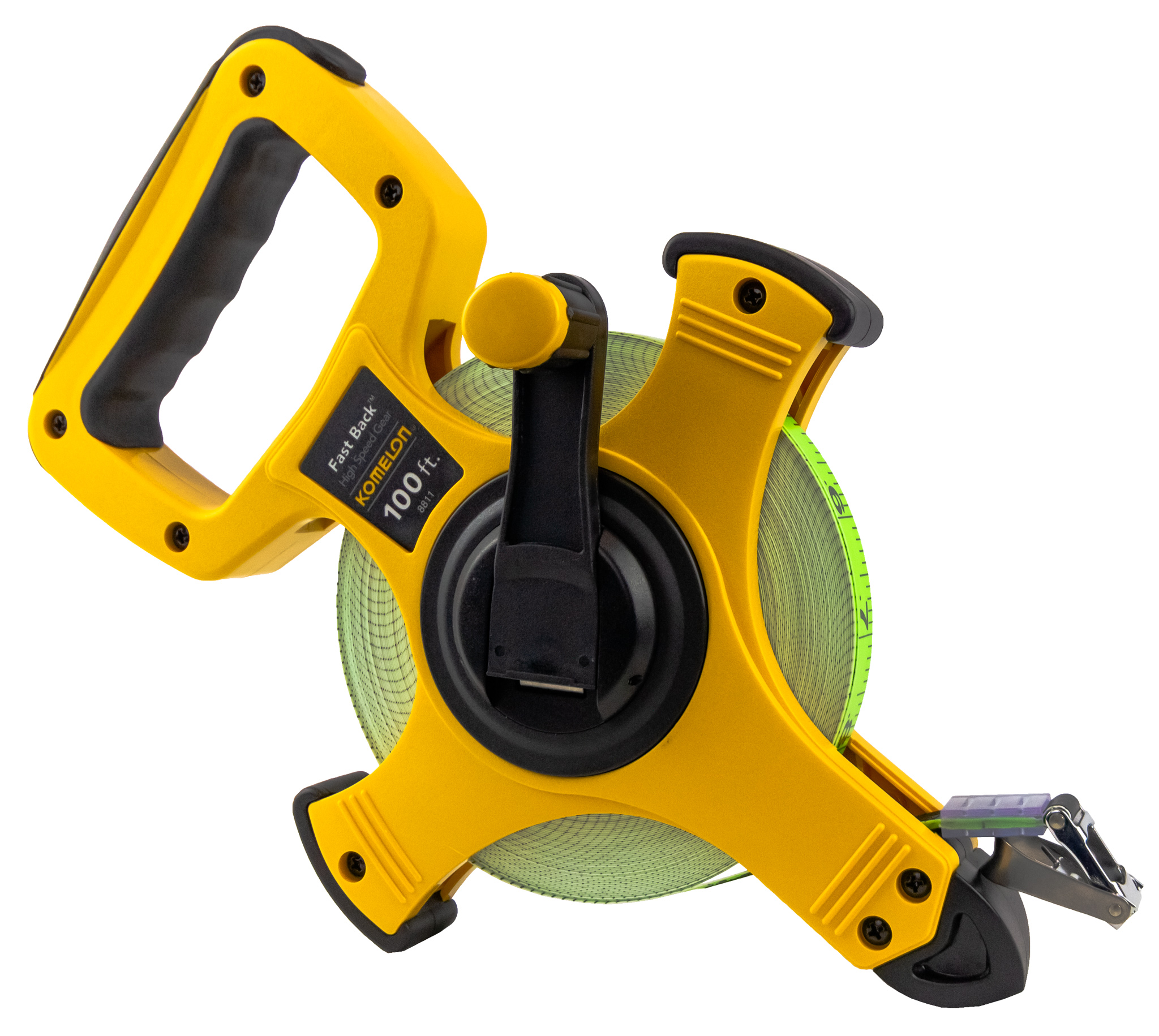 Komelon 8811 100ft Fast Back Open Reel Fiberglass Tape Measure