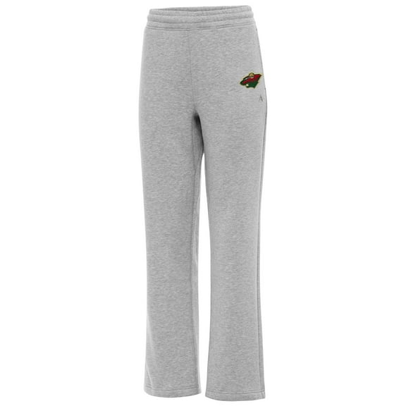 Women's Antigua Heather Gray Minnesota Wild Victory Sweatpants