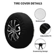 thumbnail image 2 of Kdxio Rentrée des Classes Housse de Pneu Imprimée Imperméable en Cuir, Housse de Pneu de Rechange pour Jeep Wrangler Rv SUV Camion Remorque de Voyage-14 Pouces, 2 of 6