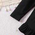 thumbnail image 7 of NOLDARES Toddler Clothes for Baby Girls Cute Print Long Sleeve Sweatshirt Pants Girls Warm Fall Winter Outfits Set(Black,5-6 Y), 7 of 7