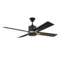 thumbnail image 6 of TEA52FBSB4 Craftmade Lighting Teana - 52 Inch Ceiling Fan with Light Kit-Flat Black/Satin Brass Finish-Wall Control Type, 6 of 22