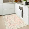 thumbnail image 2 of Balacho Floral Pattern Oriental Boho Faux Wool Area Rug,2' x 3', Pink, 2 of 8