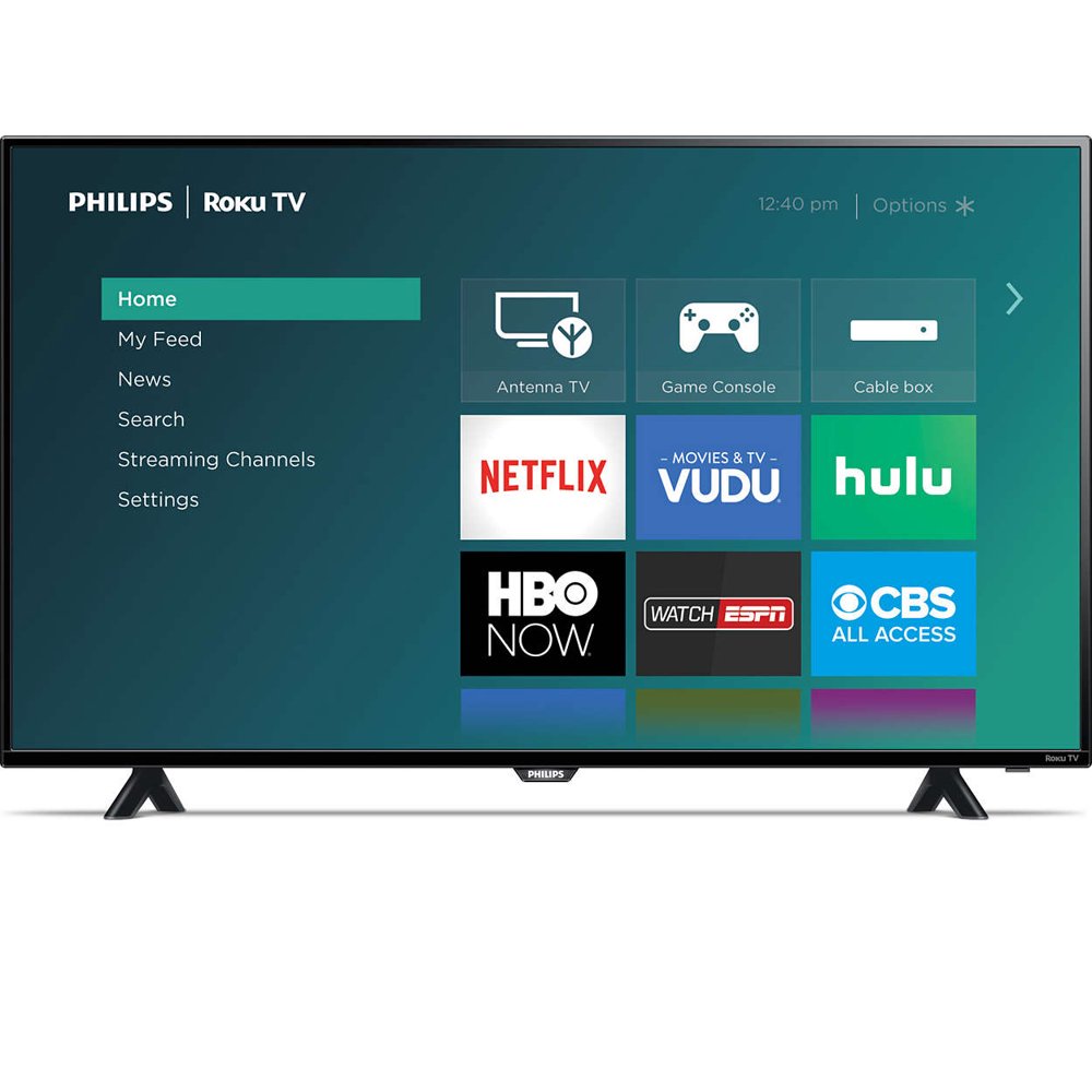 Philips 50” Class FHD (1080P) Roku Smart LED TV (50PFL4662/F7