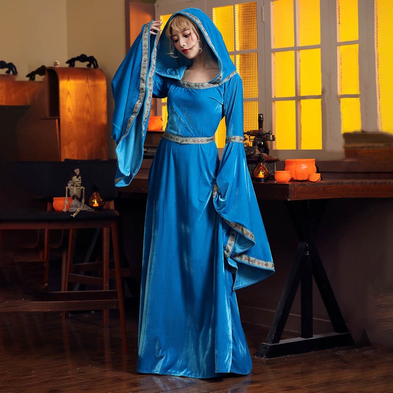 chinese dress ladies Lucy Blue Dress Women's Halloween Costume Cosplay main image 1