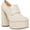 Bone, variant on Madden Girl Womens Dean Slip On Dressy Platform Heels