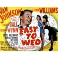thumbnail image 2 of Easy To Wed Van Johnson Esther Williams Lucille Ball 1946 Movie Poster Masterprint (14 x 11), 2 of 2
