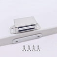 thumbnail image 3 of Magnetic Door Closer Magnetic Lock Door Magnet Furniture Magnet Stainless Steel Door Closure for Drawer Cabinet Sliding Door Balcony Door (4 Pieces), 3 of 5