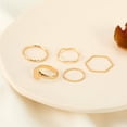 thumbnail image 4 of Fashionwomen'sopenringjointringpinkyringsetAmazon, 4 of 5
